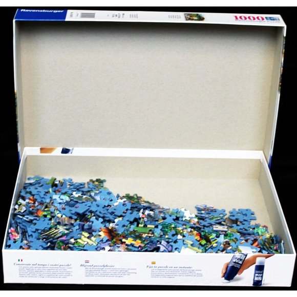Ravensburger Puzzle Tuscan Oasis 1000 Piece No. 169474 Finished 27" x 20" - Picture 3 of 8